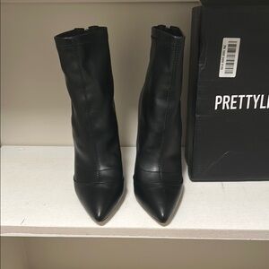 PrettyLittleThing Black Ankle Boots